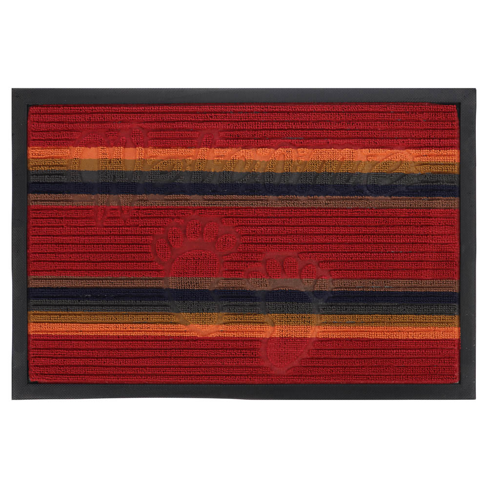 Коврик придверный яркая полоска тм VETTA, 40x60см, ворсовый с резиновой каймой, 4 диз., арт.№ 466-265