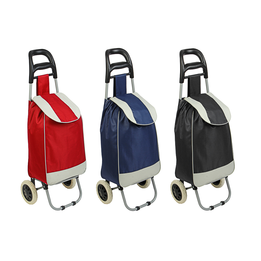 Тележка + сумка, до 30кг тм VETTA, 36х26х95см, 28л, брезент, колеса ЭВА d16см, арт.№ 467-005