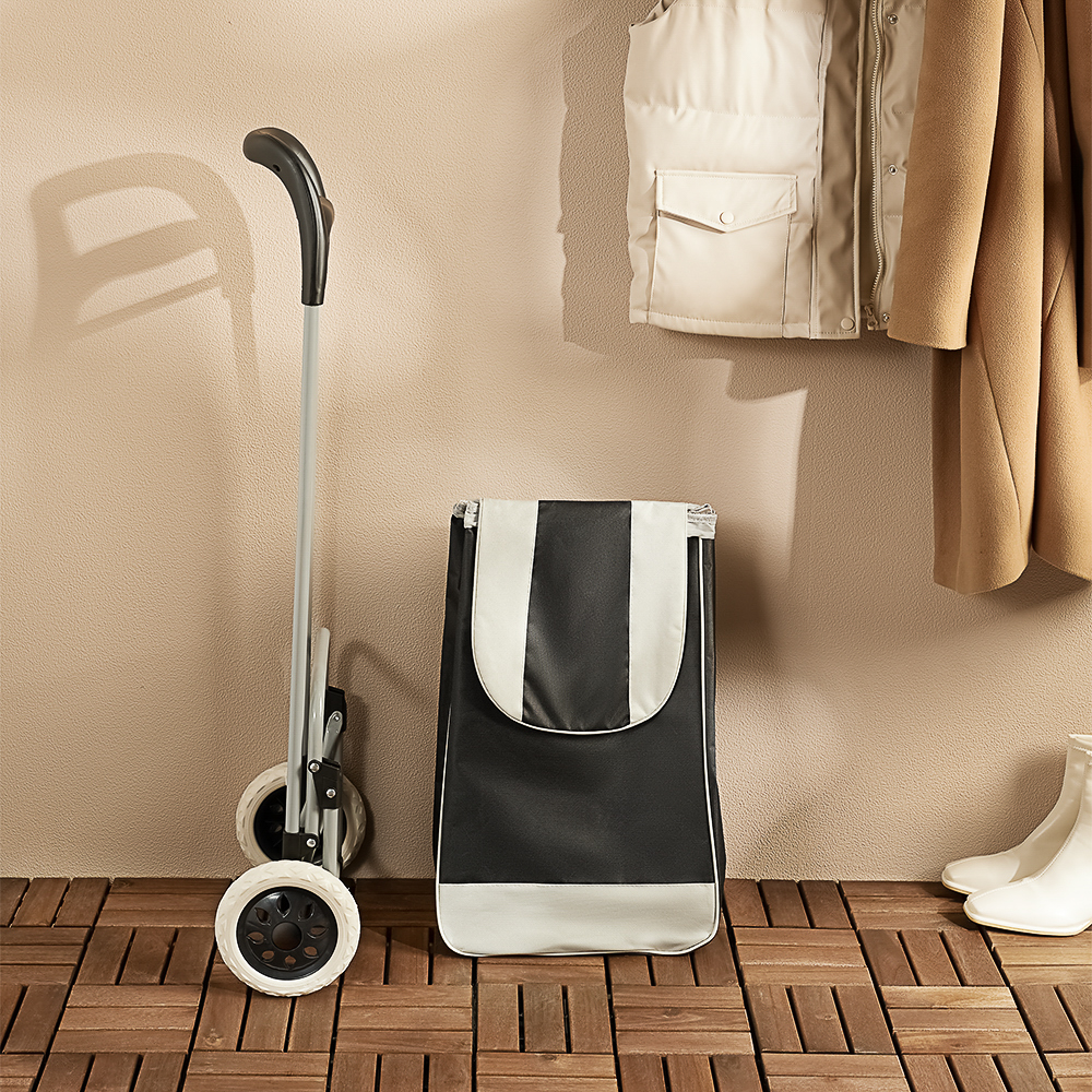 Тележка + сумка, до 30кг тм VETTA, 36х26х95см, 28л, брезент, колеса ЭВА d16см, арт.№ 467-005