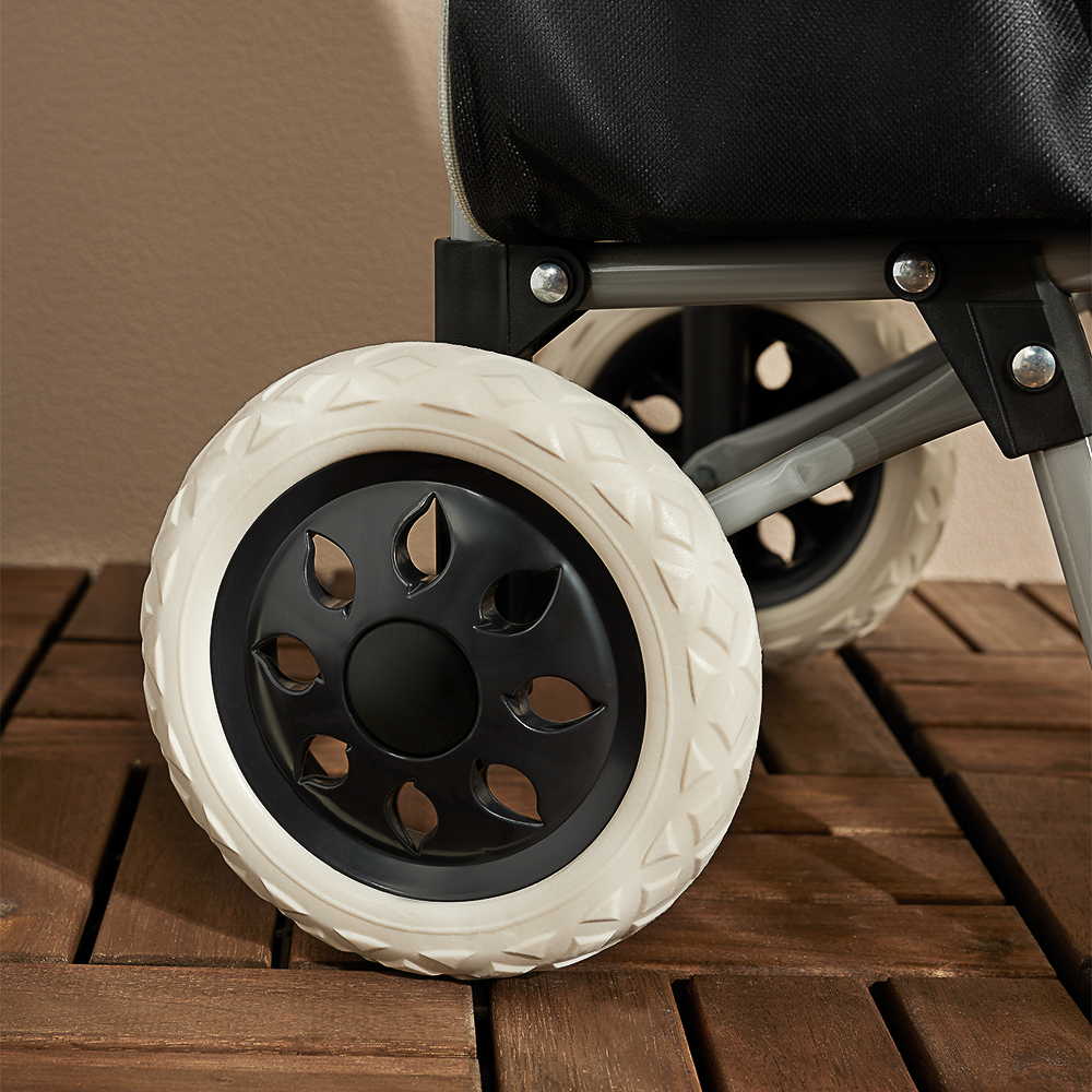 Тележка + сумка, до 30кг тм VETTA, 36х26х95см, 28л, брезент, колеса ЭВА d16см, арт.№ 467-005