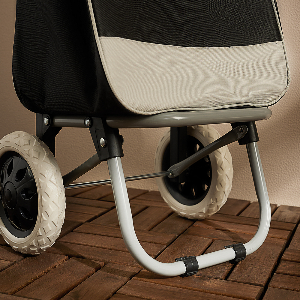 Тележка + сумка, до 30кг тм VETTA, 36х26х95см, 28л, брезент, колеса ЭВА d16см, арт.№ 467-005