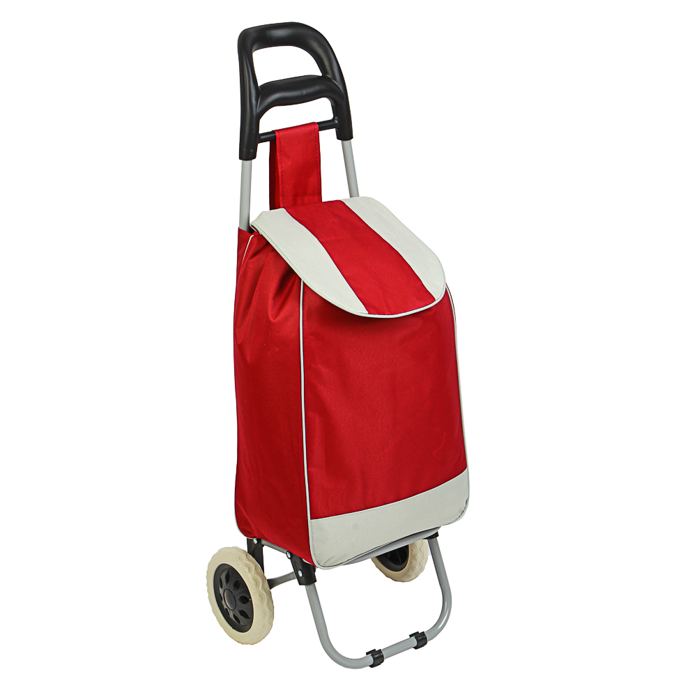 Тележка + сумка, до 30кг тм VETTA, 36х26х95см, 28л, брезент, колеса ЭВА d16см, арт.№ 467-005