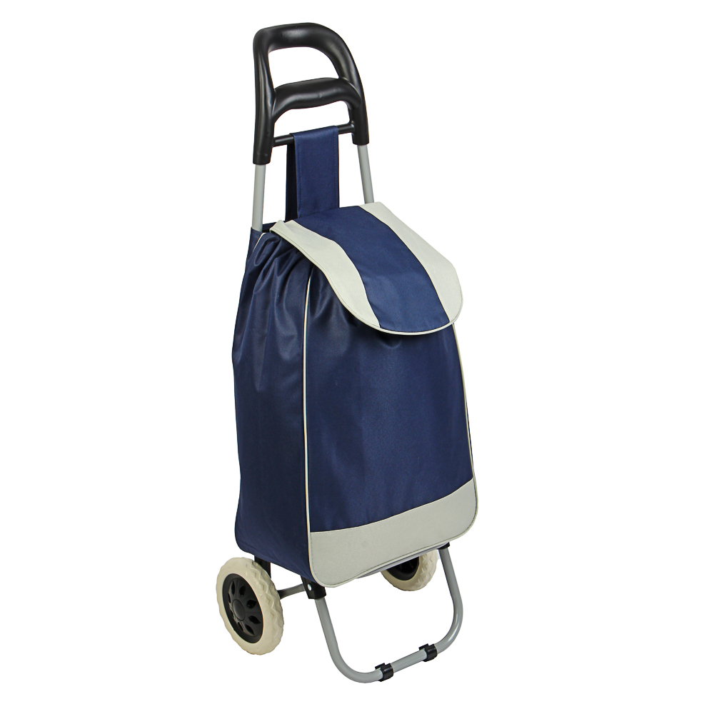 Тележка + сумка, до 30кг тм VETTA, 36х26х95см, 28л, брезент, колеса ЭВА d16см, арт.№ 467-005