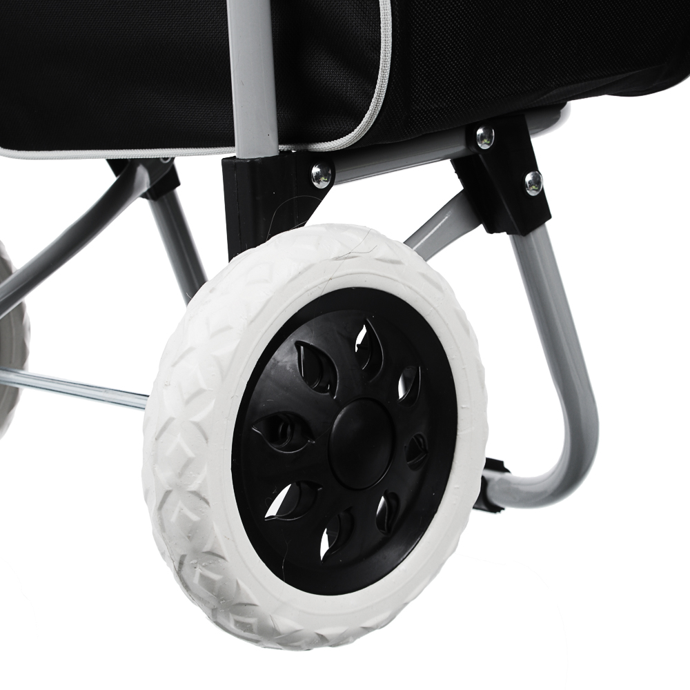 Тележка + сумка, до 30кг тм VETTA, 36х26х95см, 28л, брезент, колеса ЭВА d16см, арт.№ 467-005