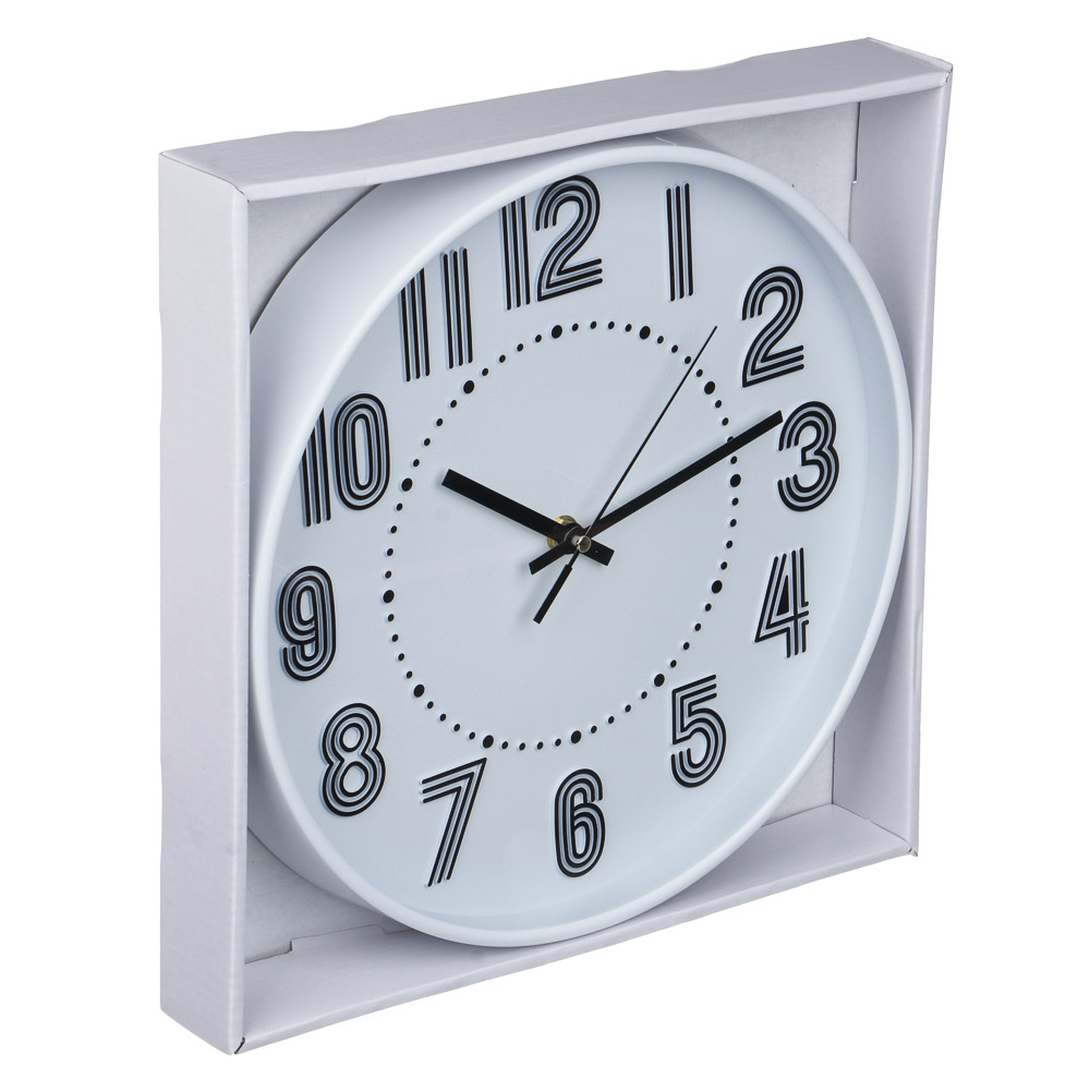 LADECOR CHRONO Часы настенные круглые, пластик, d30 см, 1xAA, арт.06-35, арт.№ 581-323
