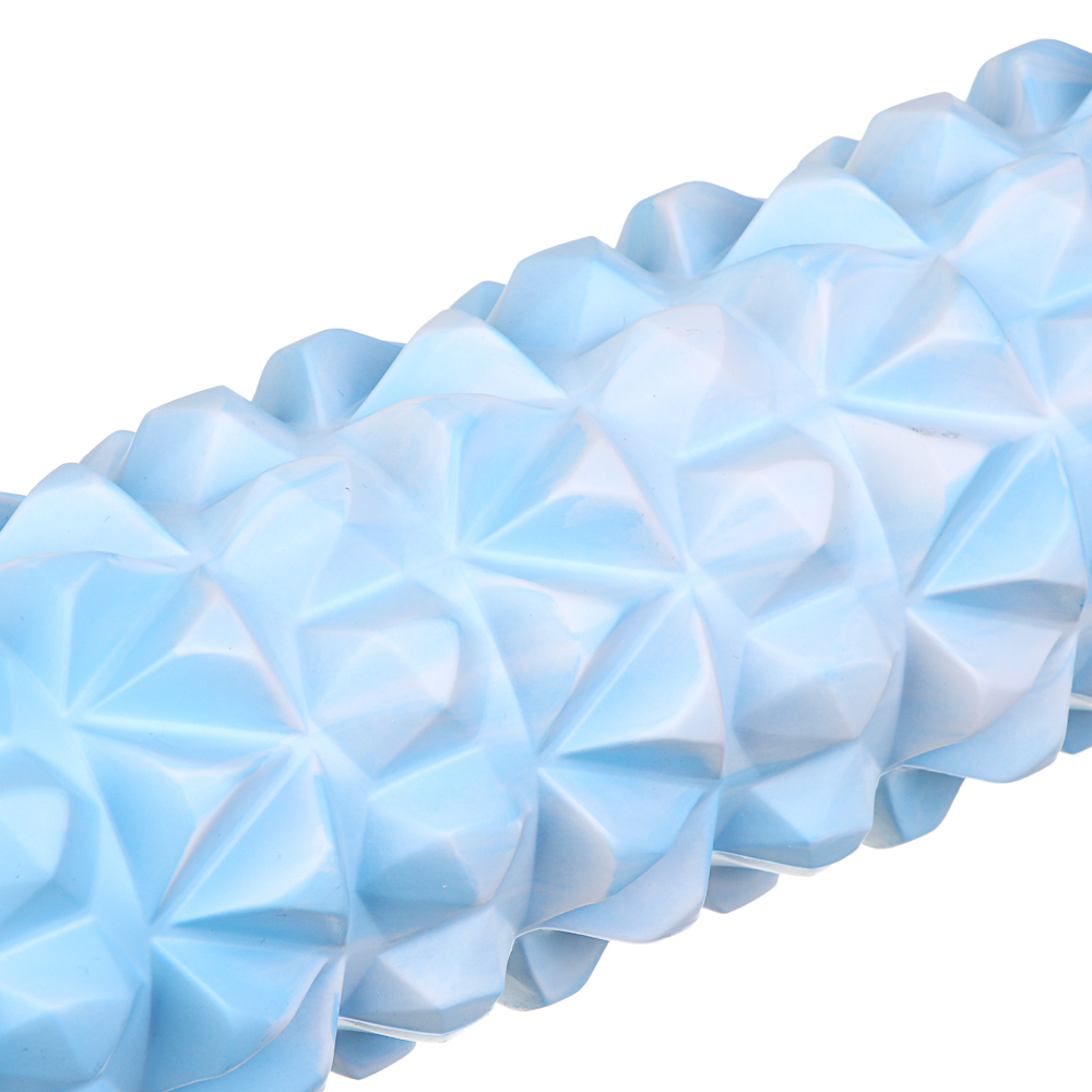 SILAPRO MAX Роллер для миофасциального массажа, сине-белый, 30х8.5см, EVA, PVC, арт.№ 192-036