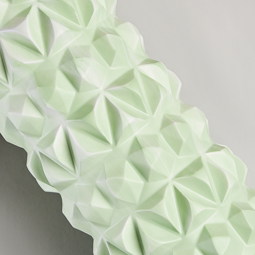 SILAPRO MAX Роллер для миофасциального массажа, зелено-белый, 45х11см, EVA, PVC, арт.№ 192-039