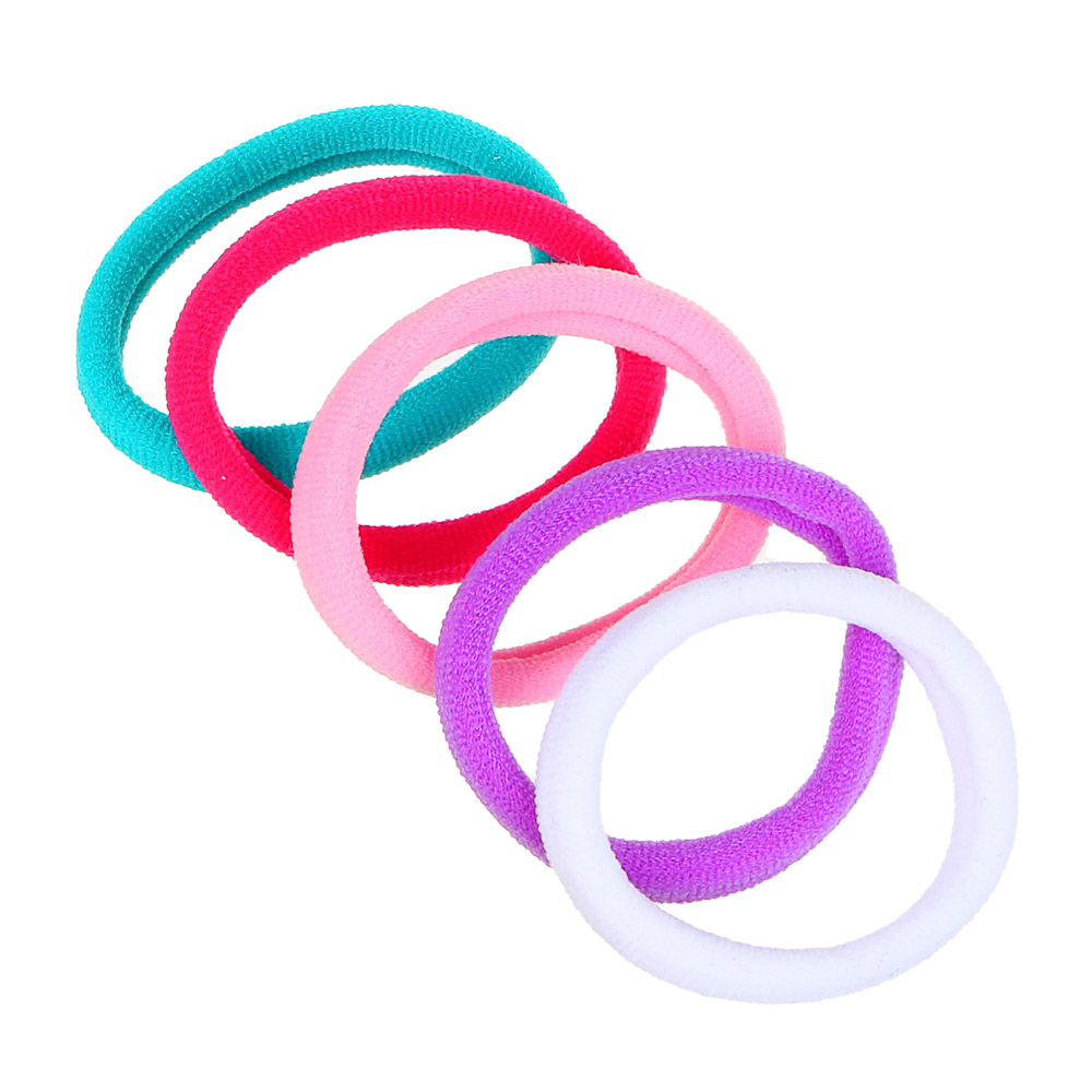 BERIOTTI Набор резинок для волос 5шт, полиэстер, 5см, арт.№ 322-024