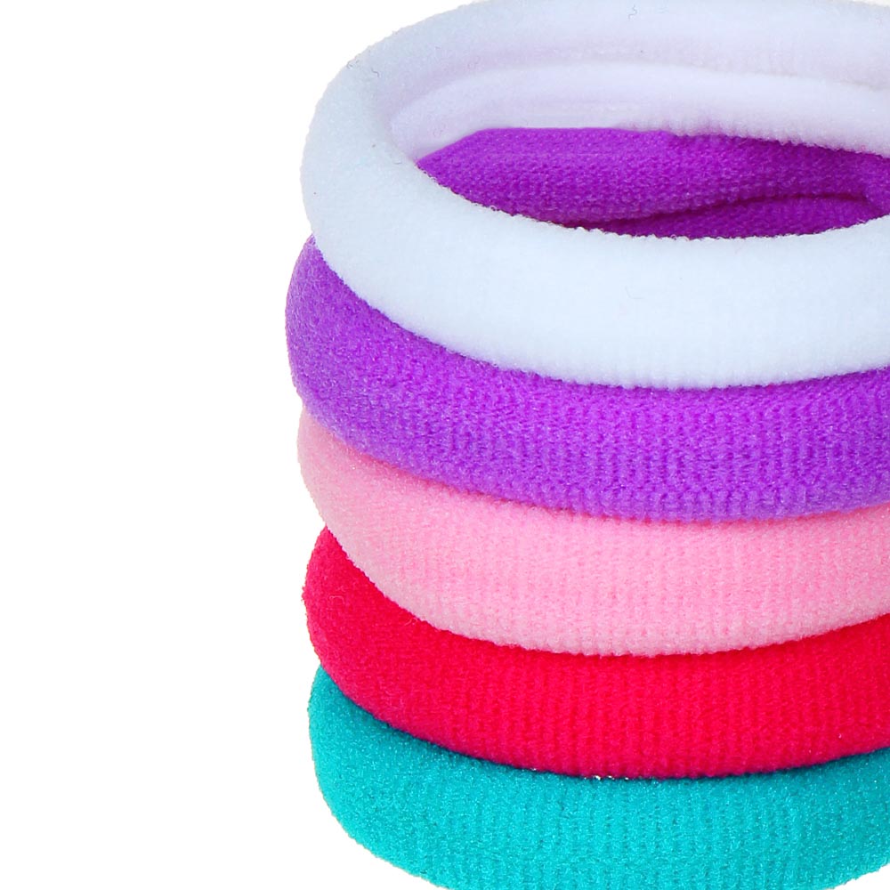 BERIOTTI Набор резинок для волос 5шт, полиэстер, 5см, арт.№ 322-024