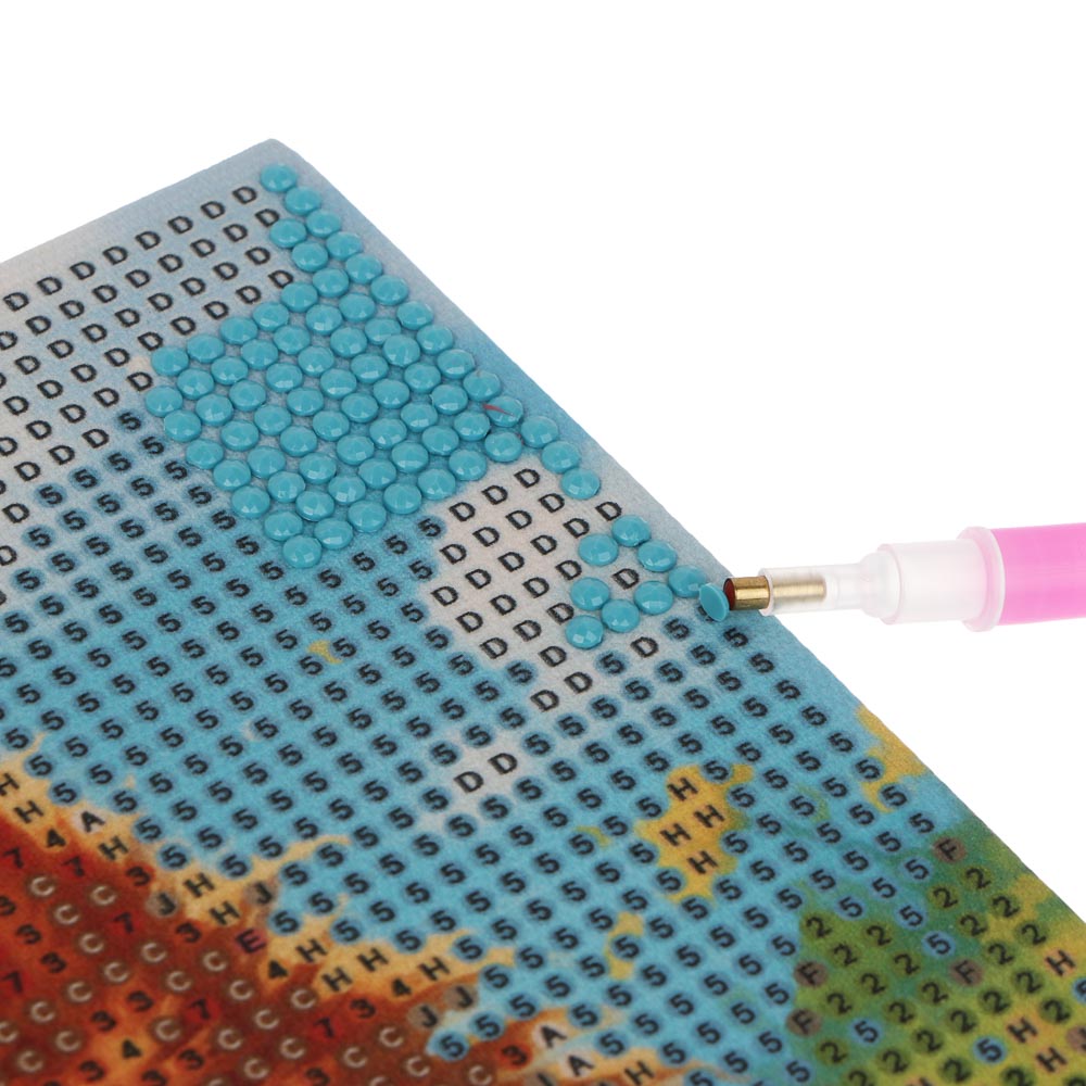 ХОББИХИТ Картина из страз, комплект (стразы, основа, палочка), 20х30см, 10 дизайнов, арт.№ 281-156