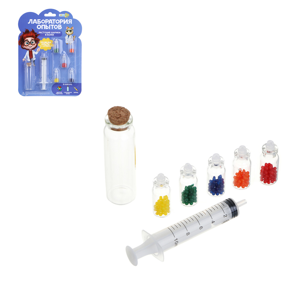 Лаборатория опытов ХОББИХИТ, картон, ПП, ПВХ, стекло, арт.№ 283-123