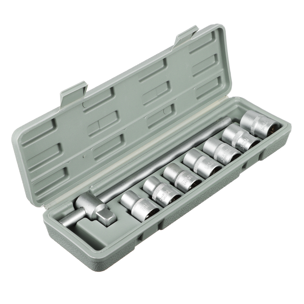 ЕРМАК Набор головок, 8 предм., 10-19мм, арт.№ 736-564