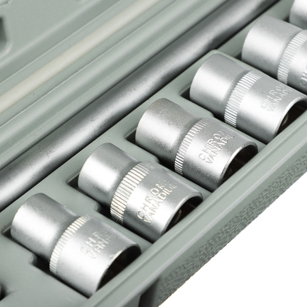 ЕРМАК Набор головок, 8 предм., 10-19мм, арт.№ 736-564