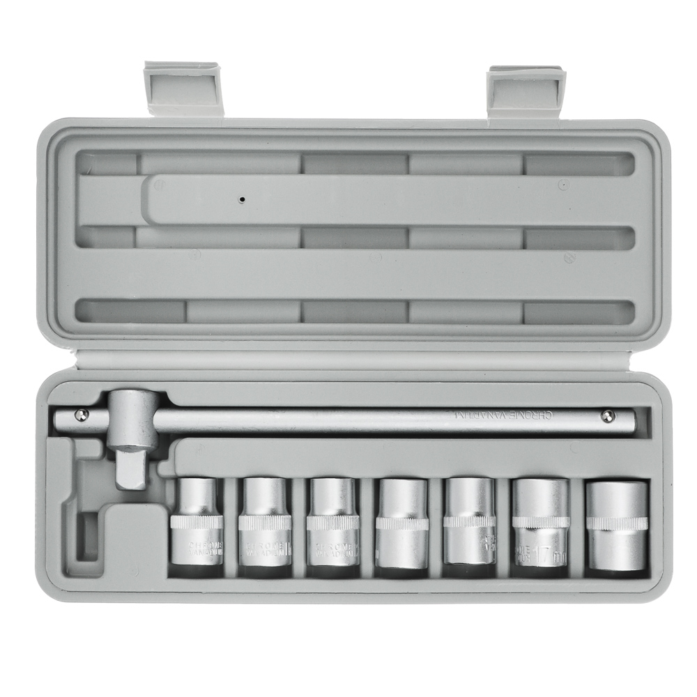 ЕРМАК Набор головок, 8 предм., 10-19мм, арт.№ 736-564