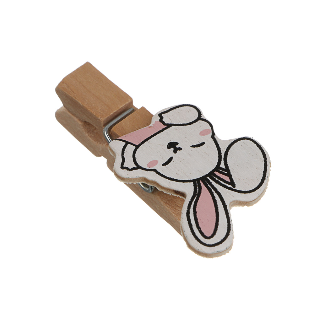 Набор прищепок тм LADECOR, дерево, металл, 14,5х12 см, 10 шт, 2 вида, арт.№ 535-221