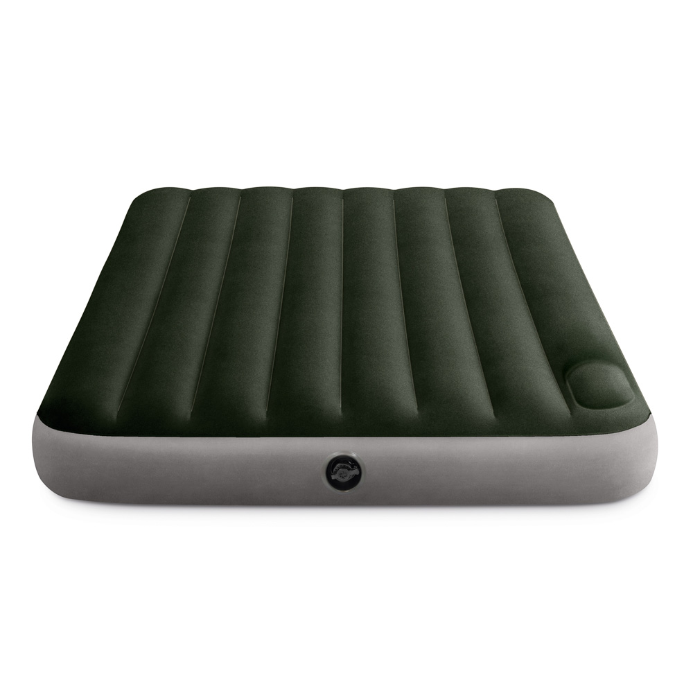 INTEX Матрас надувной DOWNY AIRBED, встроенный ножной насос, 191x137x25см, до 272кг, 64762, арт.№ 108-061