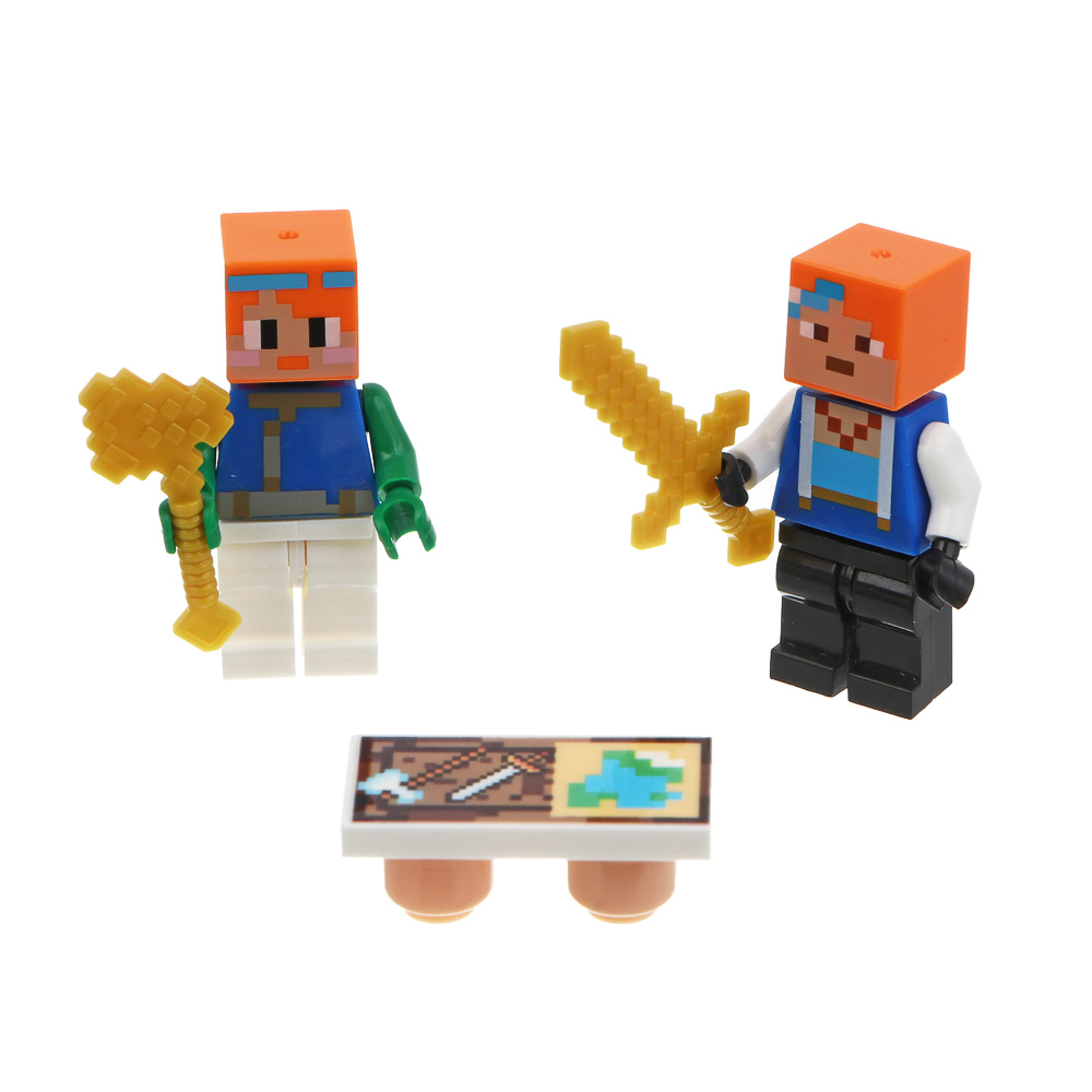 ИГРОЛЕНД Конструктор "Квадратный мир", 17х4х12 см, ABS, 8 видов, арт.№ 265-683