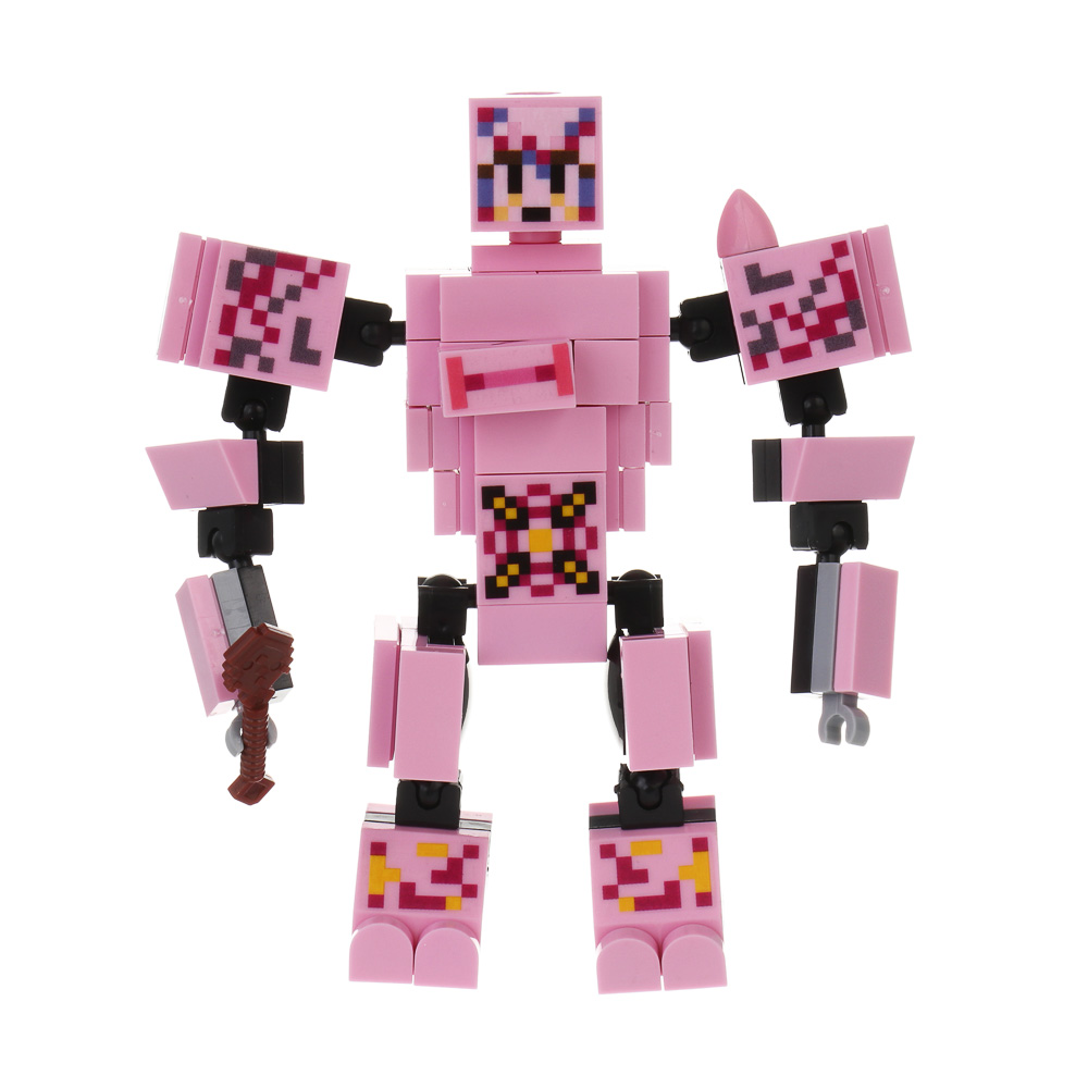 ИГРОЛЕНД Конструктор "Квадратный мир" 1, 12х4х10 см, ABS, 8 видов, арт.1, арт.№ 265-684