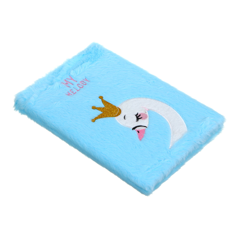 ЦАРЕВНА ЛЕБЕДЬ Записная книжка, 15х22см, 80 листов, твердая обложка из плюша, вышивка, арт.№ 524-227