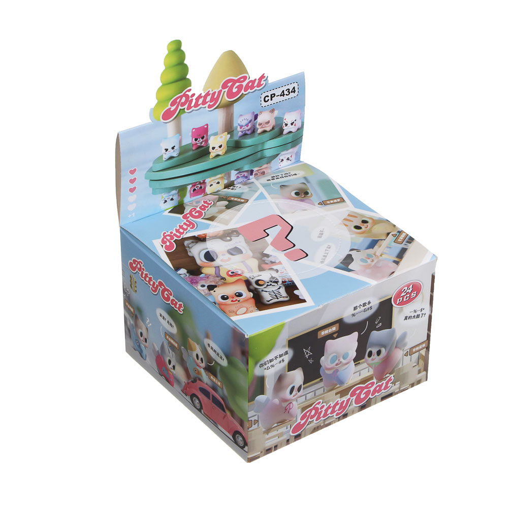 Игрушка фигурка "Модный кот", 5х5х3,5см, полистоун, микс, арт.№ 295-298