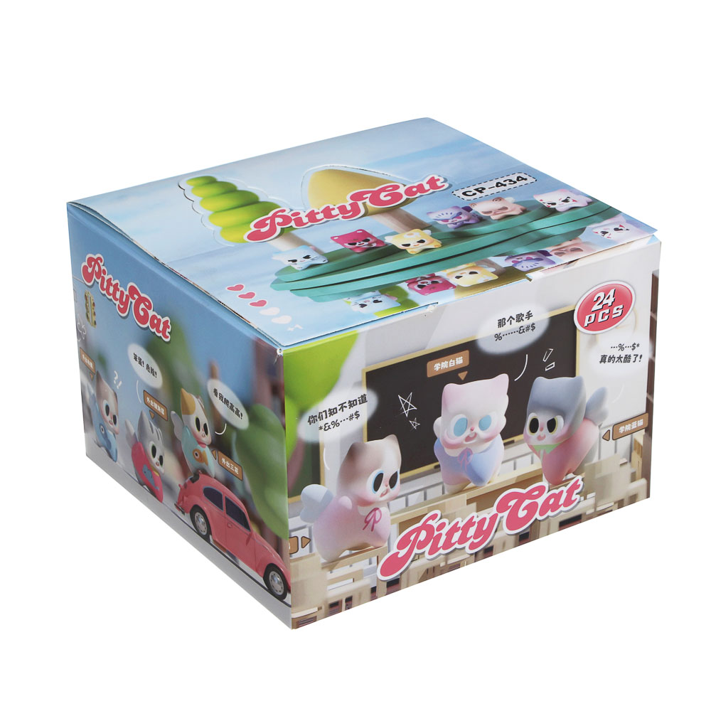 Игрушка фигурка "Модный кот", 5х5х3,5см, полистоун, микс, арт.№ 295-298