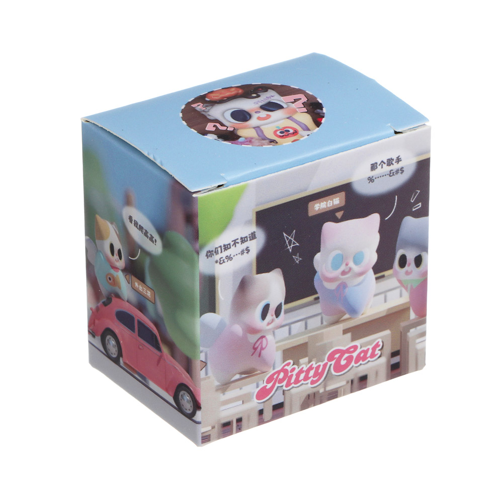 Игрушка фигурка "Модный кот", 5х5х3,5см, полистоун, микс, арт.№ 295-298