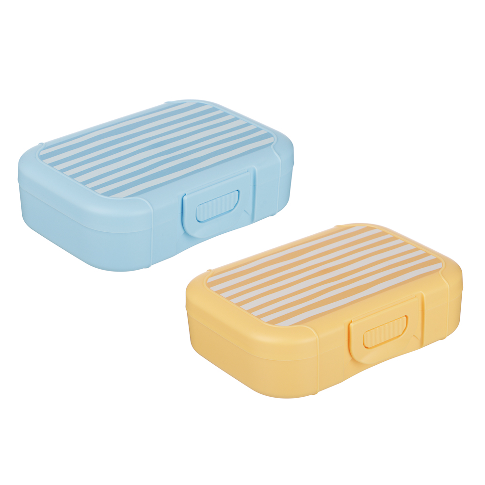 Орра Ланч-бокс 0,85л (18х12,5х5,5см), пластик, 2 цвета, арт.№ 861-599