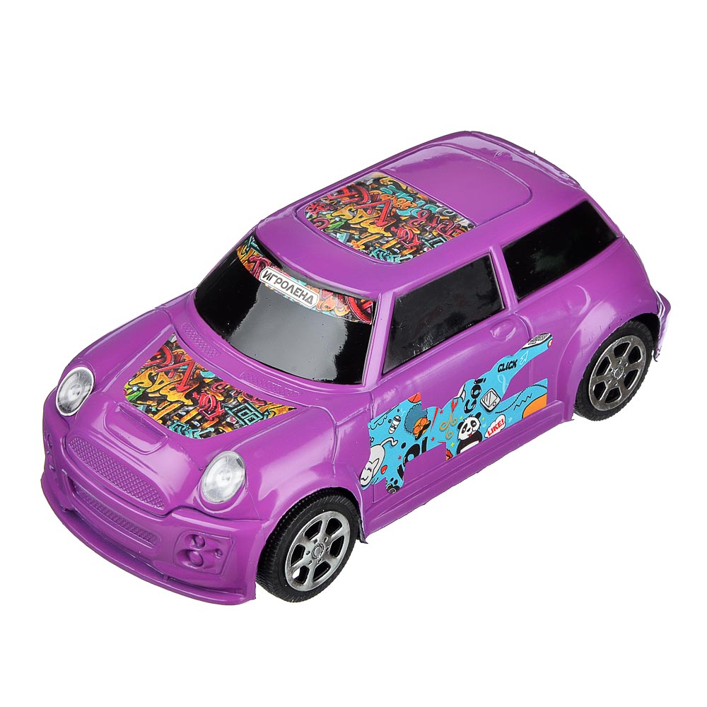 ИГРОЛЕНД Машина городская, инерция, пластик, 17х8х6см, 3 цвета, арт.№ 292-192