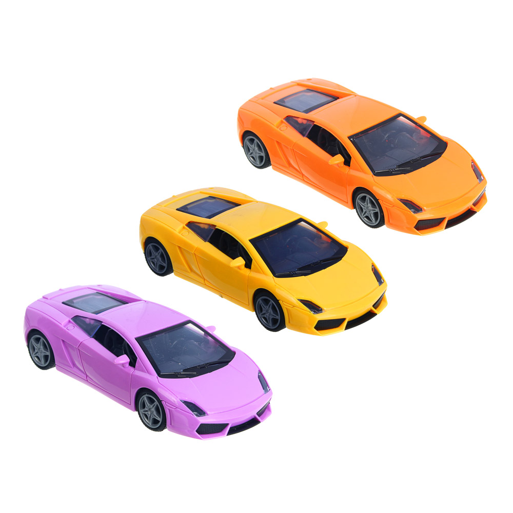 ИГРОЛЕНД Машина инерционная "Покоритель скорости", пластик, 6,2х14,3,6 см, 3 дизайна, арт.№ 292-321