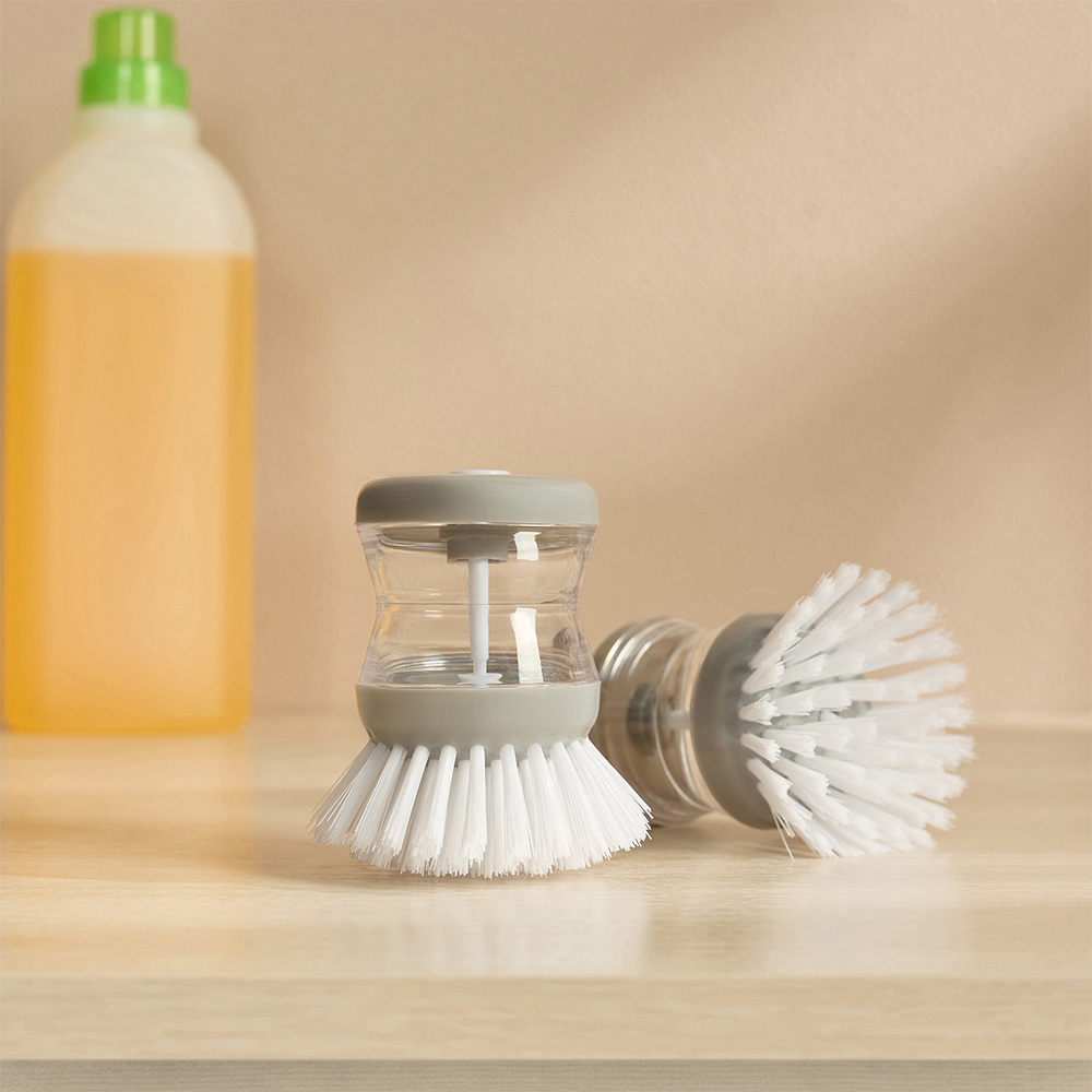 VETTA Щетка для посуды с мыльницей и дозатором, пластик, 8см, арт.№ 441-010