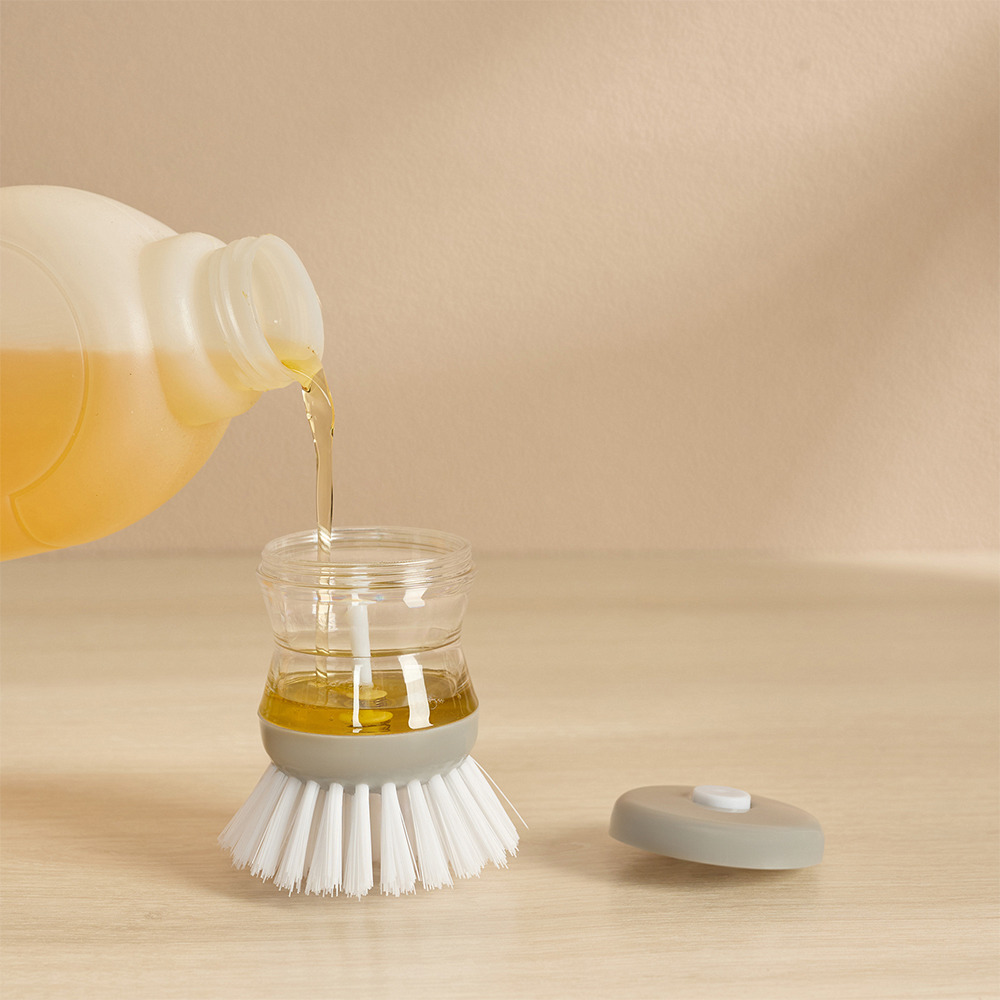 VETTA Щетка для посуды с мыльницей и дозатором, пластик, 8см, арт.№ 441-010