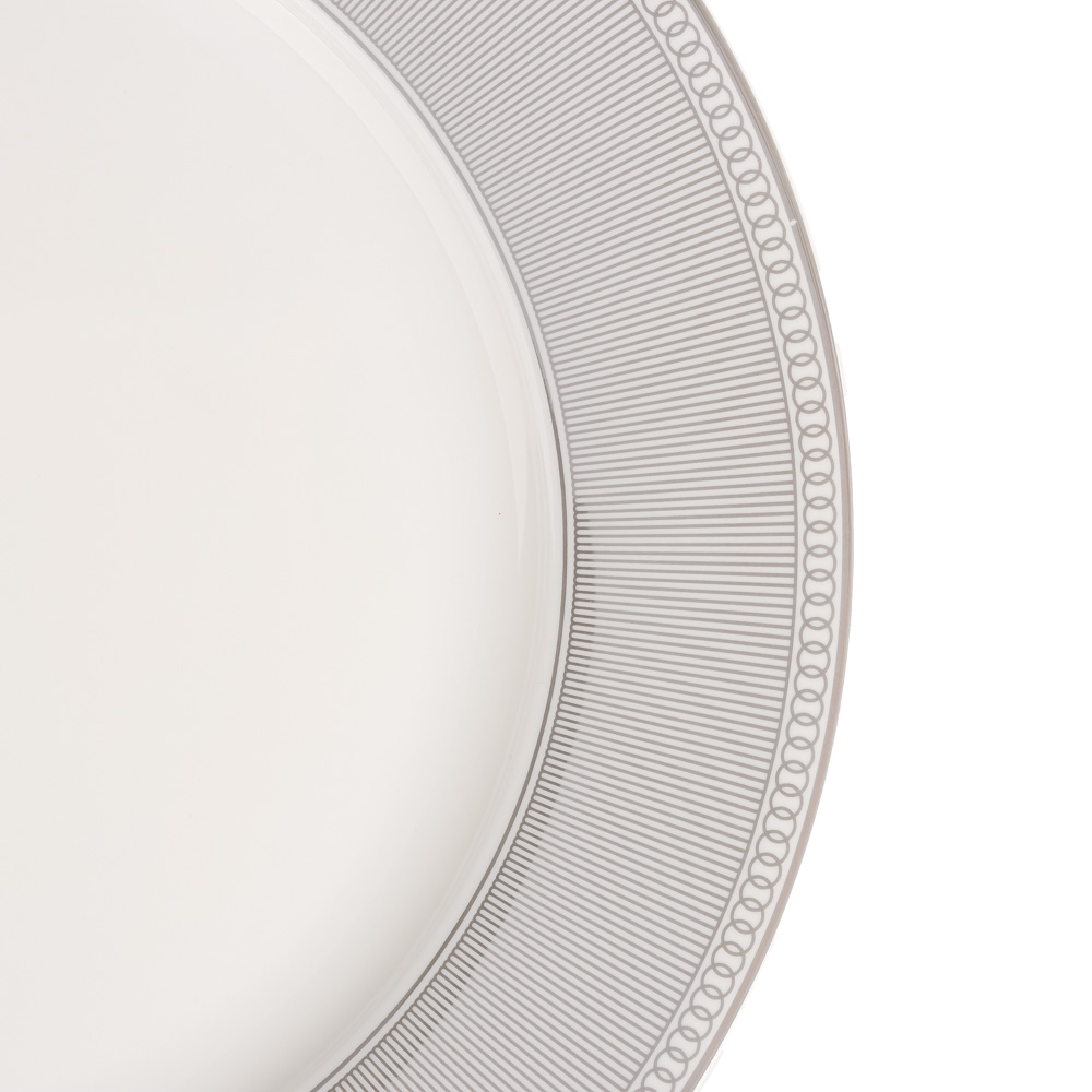 BY COLLECTION Сильвер Тарелка подстановочная, 26,5см, костяной фарфор, арт.№ 820-771