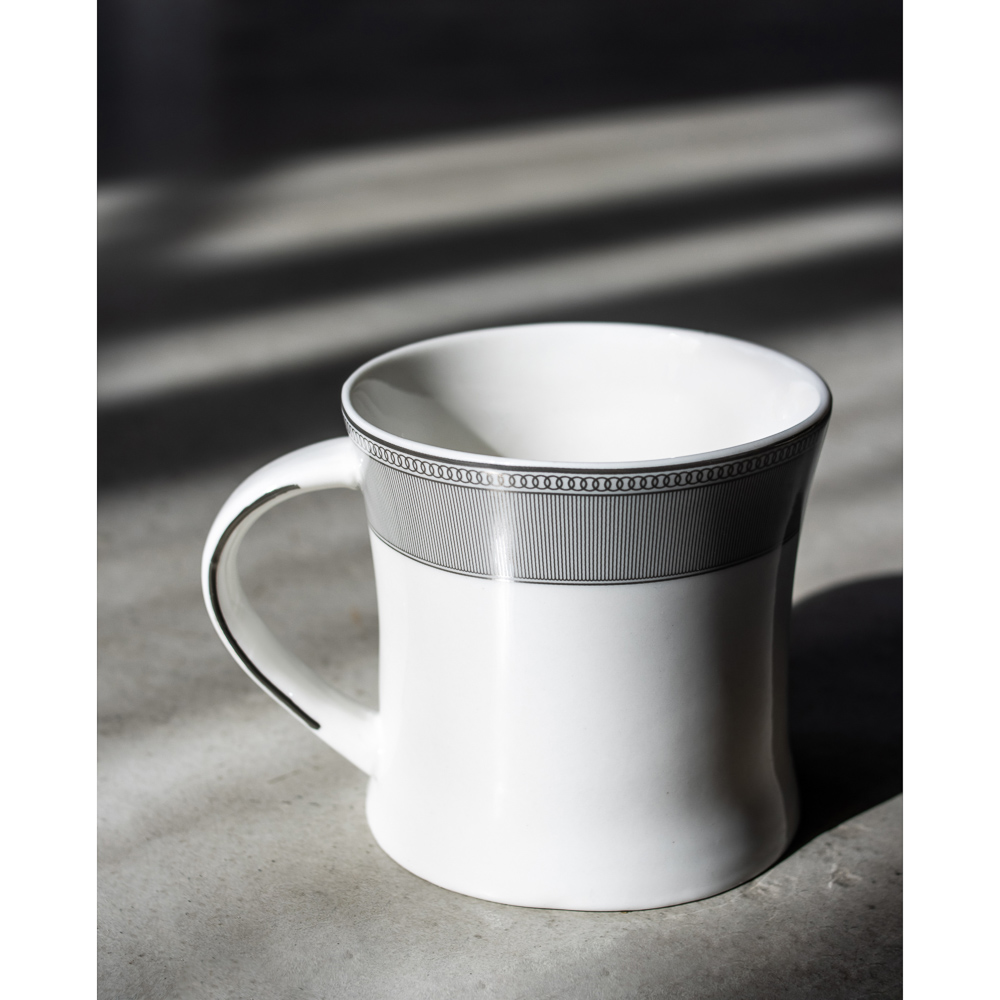 BY COLLECTION Сильвер Кружка, 300мл, костяной фарфор, подарочная упаковка, арт.1, арт.№ 820-773