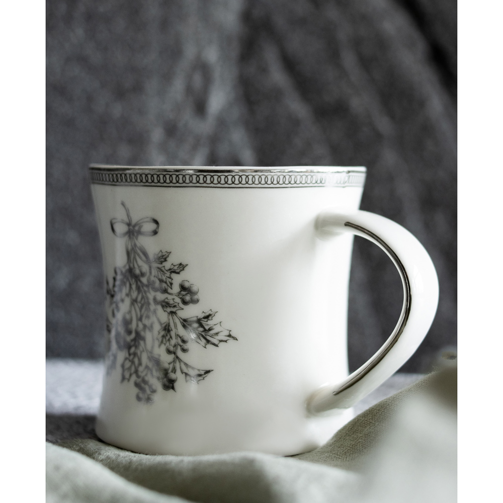 BY COLLECTION Сильвер Кружка, 300мл, костяной фарфор, подарочная упаковка, арт.2, арт.№ 820-774