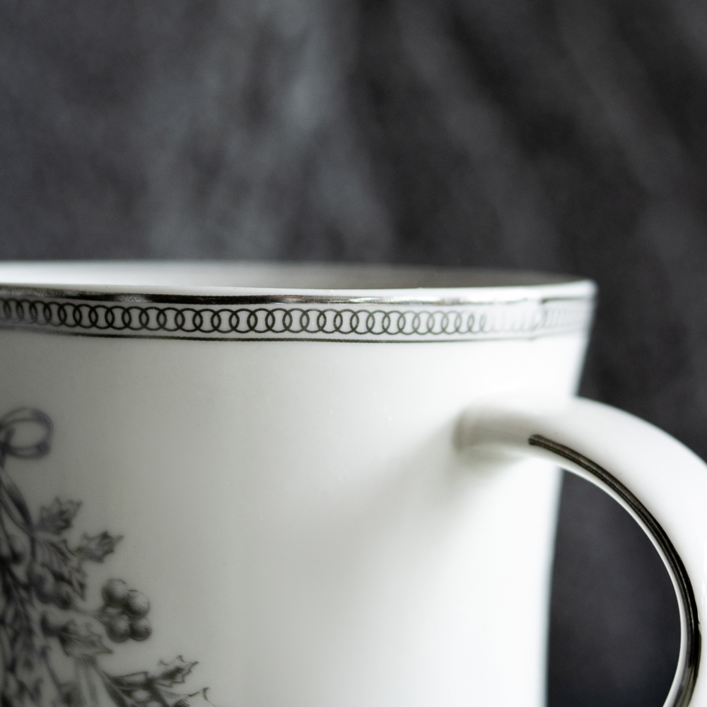 BY COLLECTION Сильвер Кружка, 300мл, костяной фарфор, подарочная упаковка, арт.2, арт.№ 820-774