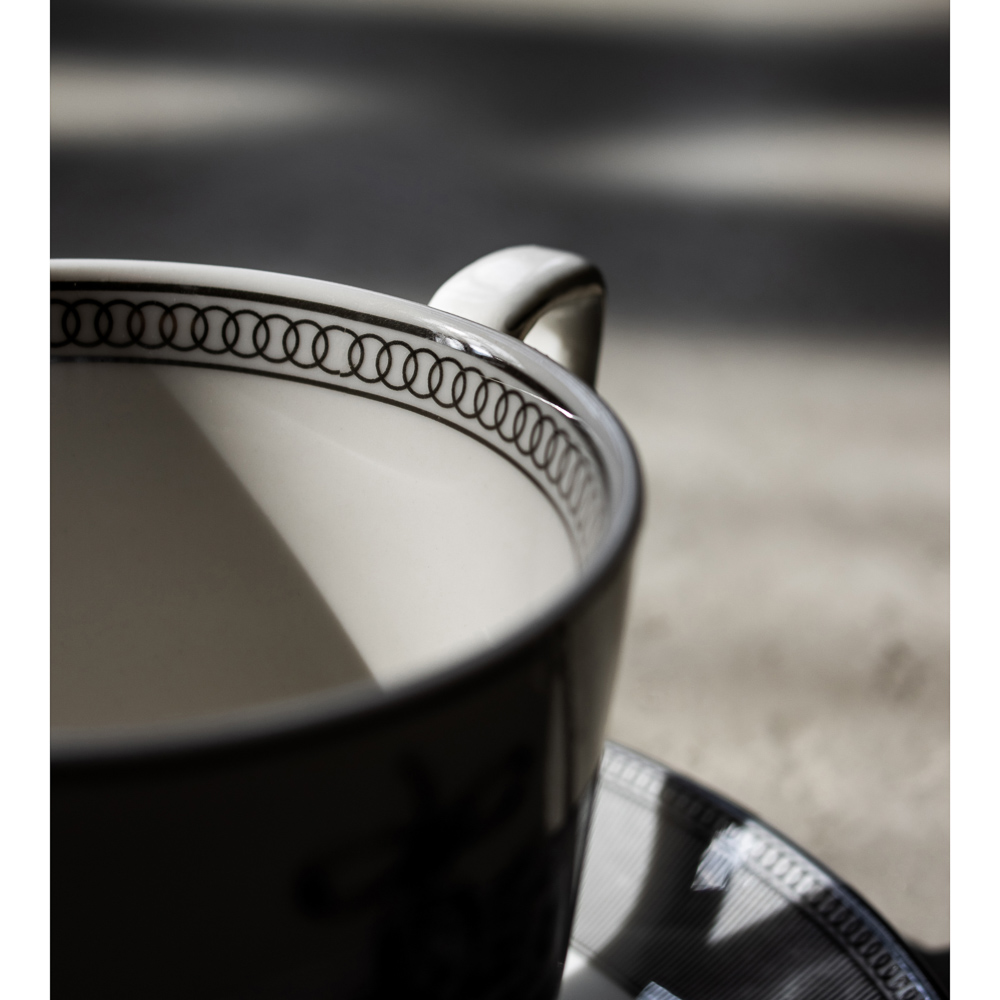 BY COLLECTION Сильвер Набор чайный 2 пр., 260мл, 15см, костяной фарфор, подарочная упаковка, арт.1, арт.№ 820-775