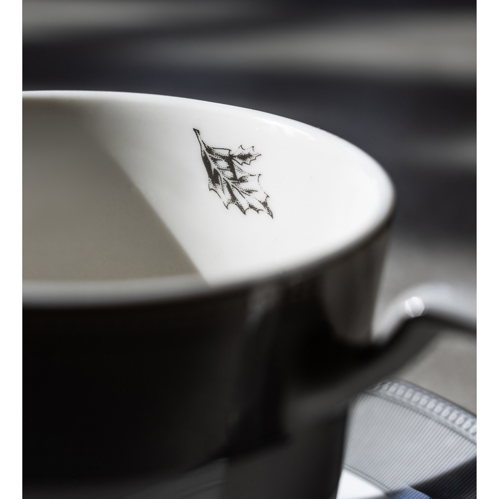 BY COLLECTION Сильвер Набор чайный 2 пр., 260мл, 15см, костяной фарфор, подарочная упаковка, арт.2, арт.№ 820-776