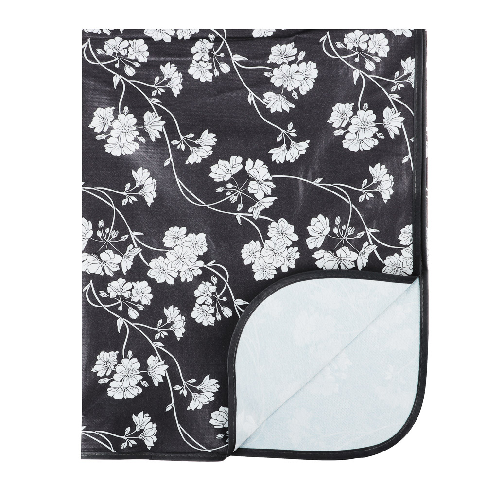 PROVANCE Бейкери Скатерть ПВХ 110х140см, серый, цветы, арт.№ 479-290