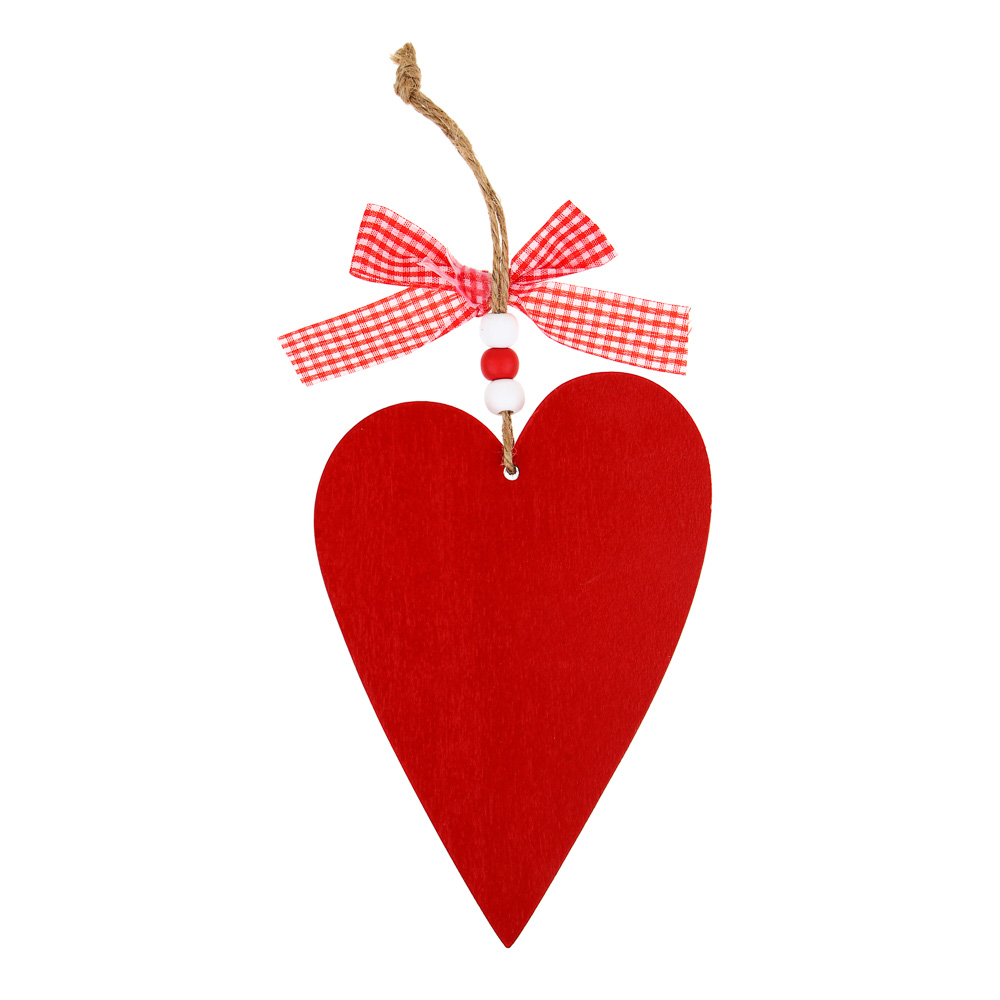 Декор - подвеска, сердце, 10,5x15 см, МДФ, арт.№ 597-253