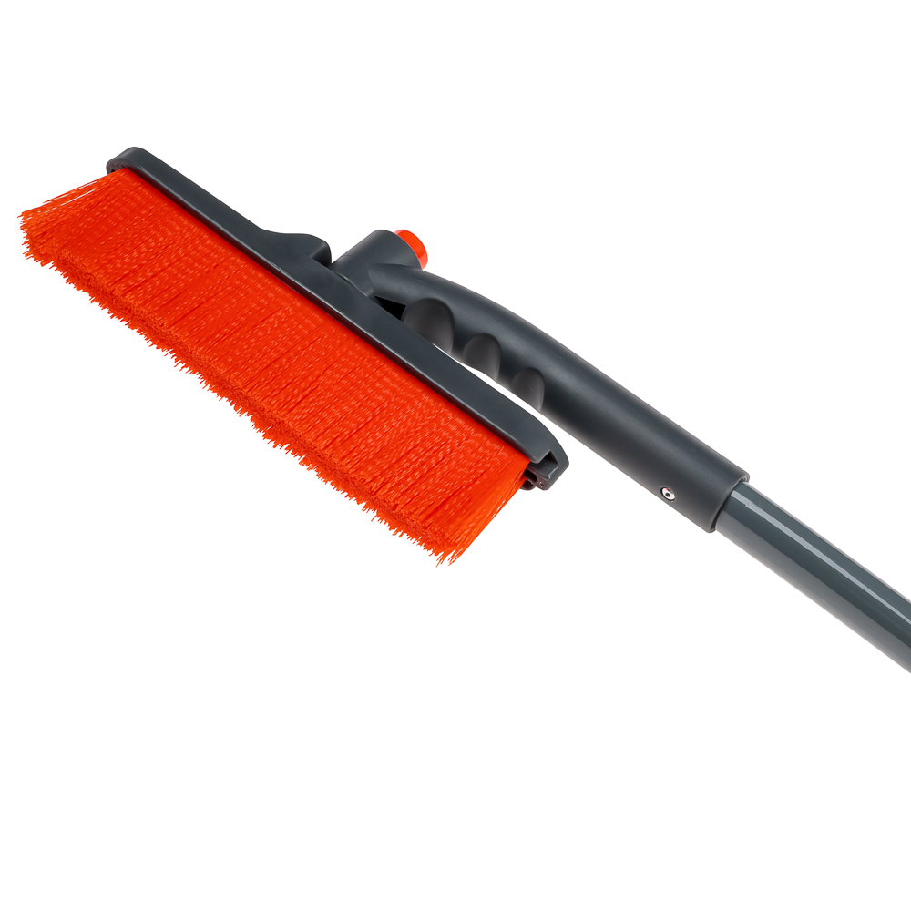 ЕРМАК Щетка для уборки снега со скребком, поворотный механизм, 61 см, арт.№ 775-059