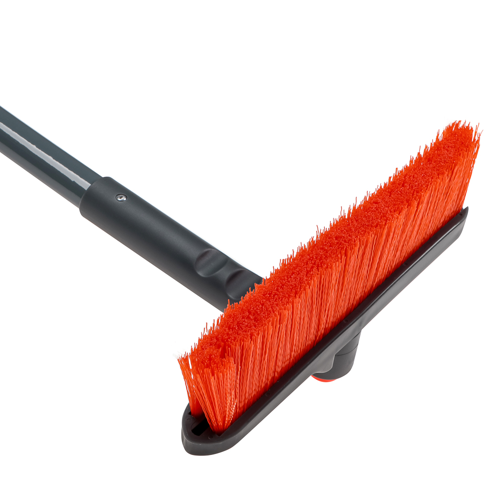 ЕРМАК Щетка для уборки снега со скребком, поворотный механизм, 61 см, арт.№ 775-059