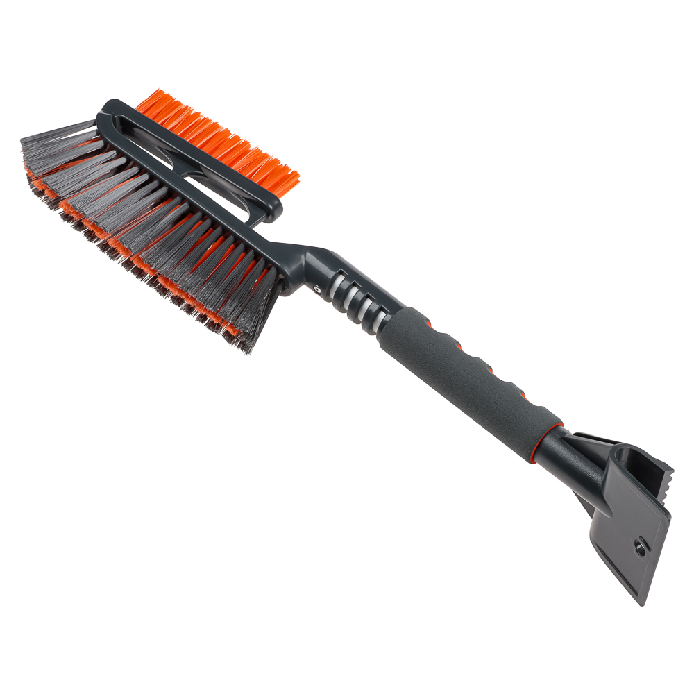 ЕРМАК Щетка для очистки снега со скребком с 2 чистящими поверхностями, 52 см, арт.№ 775-060