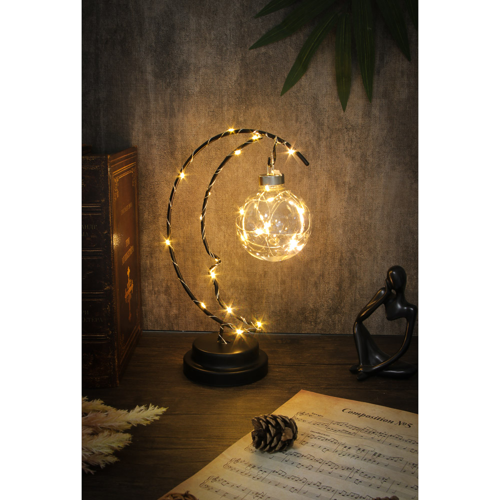 Светильник LED "Луна", металл, пластик , 17х10х27 см, арт.№ 695-161