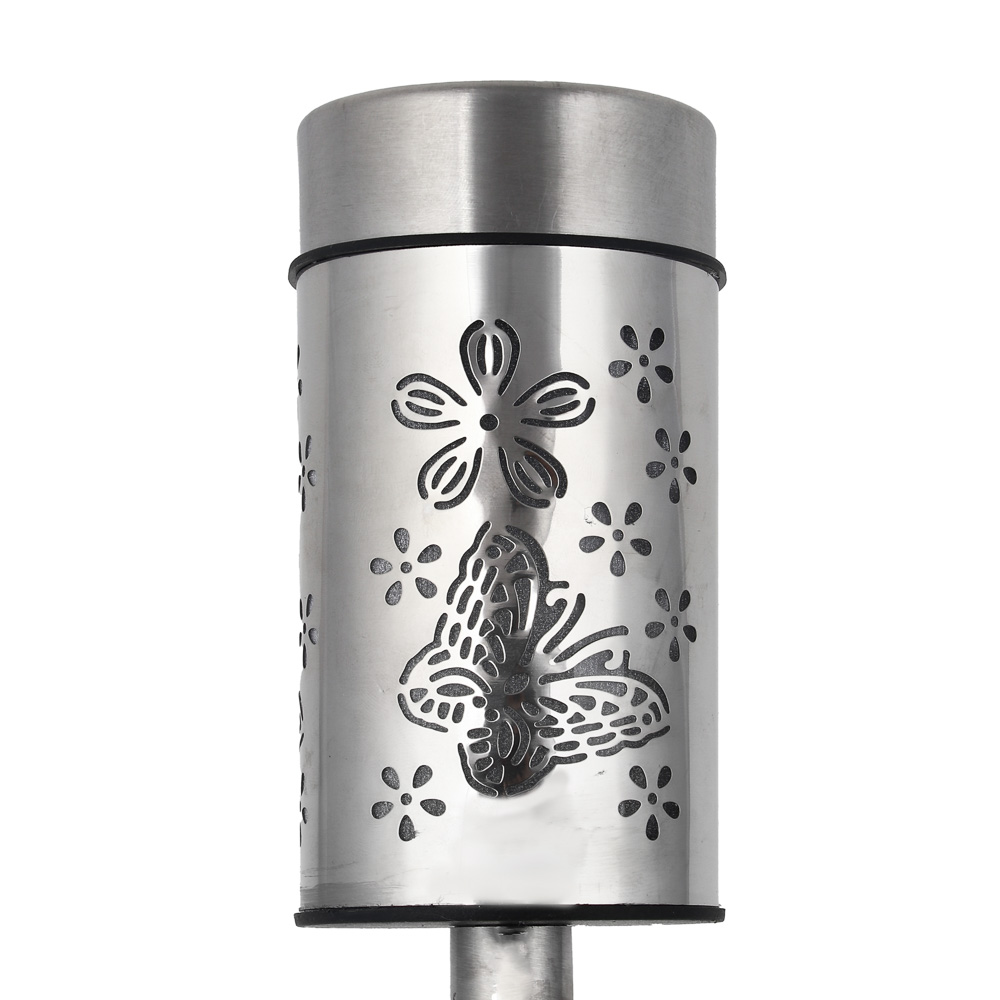 INBLOOM Фонарь на солн. бат. 6х41,5см LED1*RGB IP44 1*1.2V Ni-MH AAA600mAH 2.1v35мА, металл, пласт., арт.№ 475-297