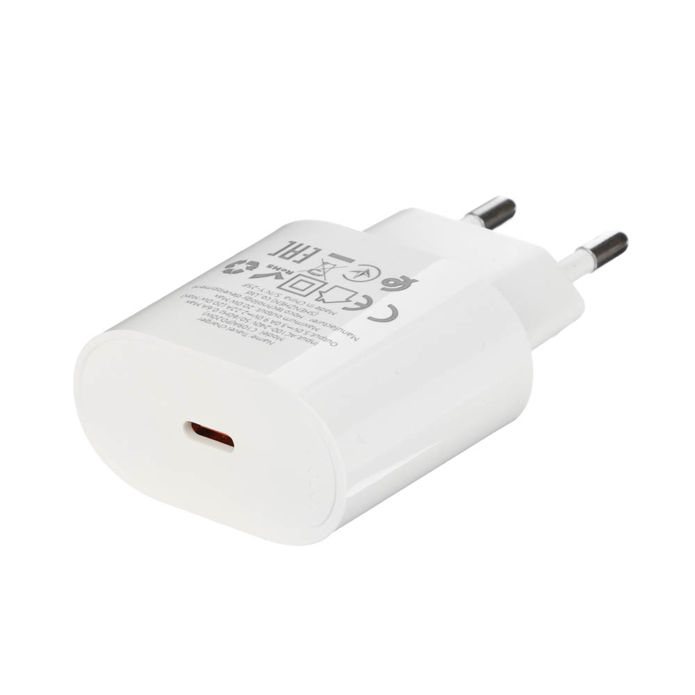 Сетевое зарядное устройство hoco. модель C109A, USB-С PD 20W, цвет: белый, арт.№ 916-278