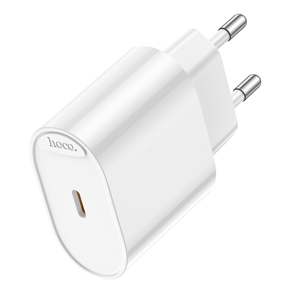 Сетевое зарядное устройство hoco. модель C109A, USB-С PD 20W, цвет: белый, арт.№ 916-278