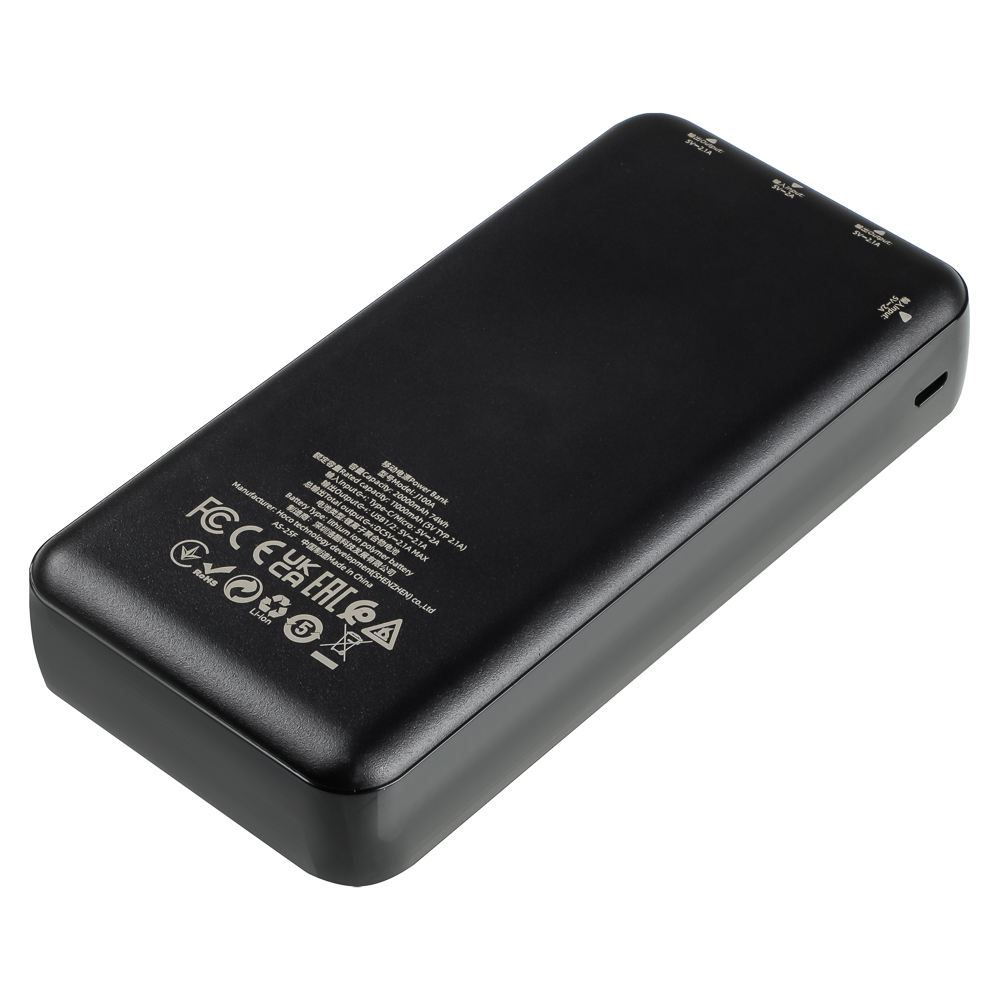 Аккумулятор мобильный hoco. модель J100A 20000мАч, цвет: черный, арт.№ 031-191