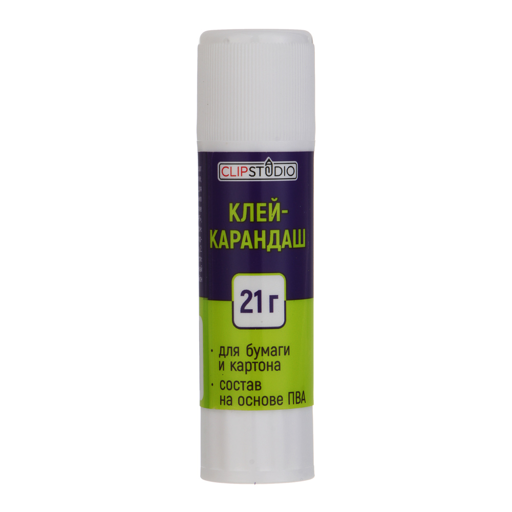 Клей-карандаш ClipStudio 21 грамм, на основе PVA, арт.№ 586-004