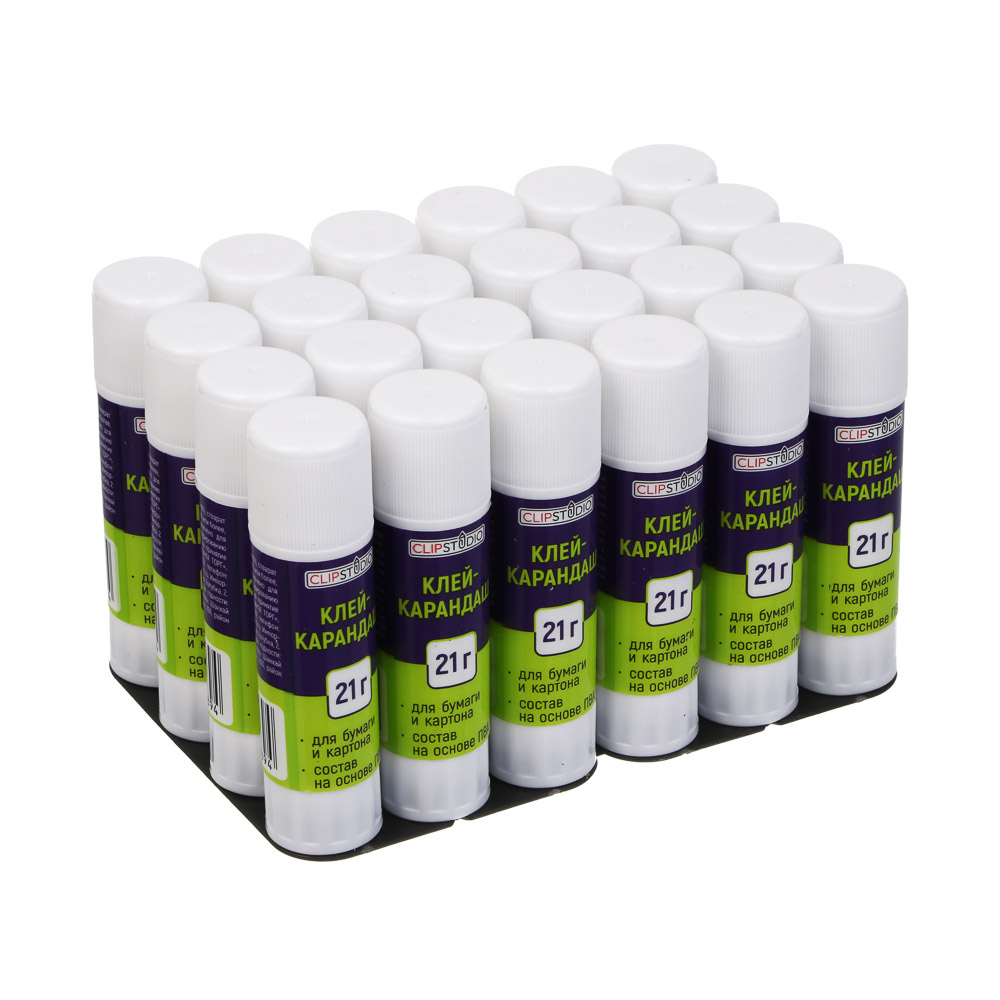 Клей-карандаш ClipStudio 21 грамм, на основе PVA, арт.№ 586-004