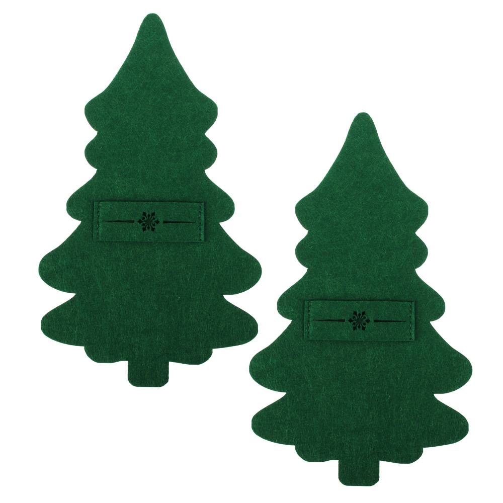 PROVANCE Асти Подставка фетровая под столовые приборы, 2шт в комплекте, 100% полиэстер, зеленый, арт.№ 492-122